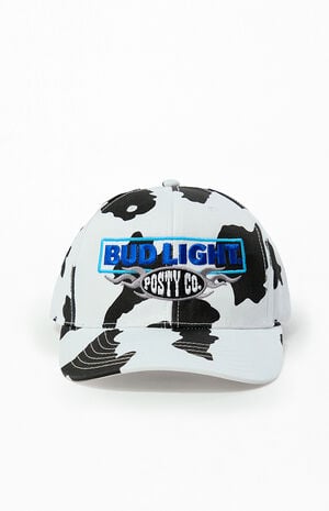 Post Malone x Bud Light Cow Print Snapback Hat image number 1