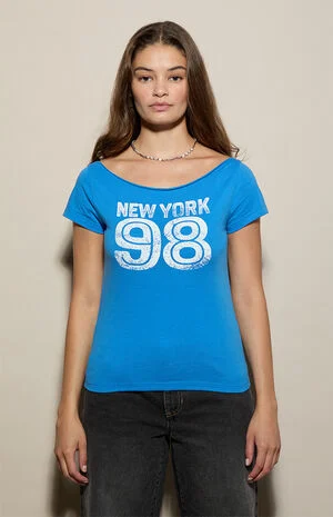 New York 98 Off-The-Shoulder T-Shirt image number 1