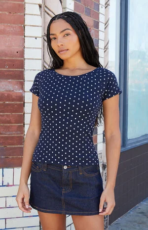 Polka Dot Ginny Off-The-Shoulder Top image number 1