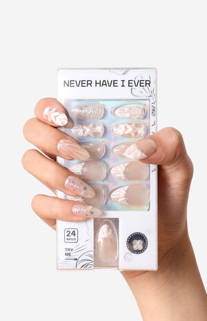 Pearly Girl Almond Press-On Nails image number 3