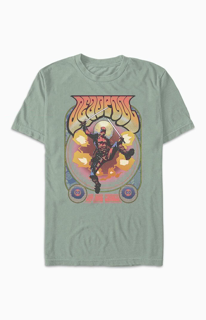 PacSun Deadpool No One Cares T-Shirt