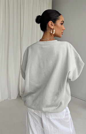 Bubble Text Crew Neck Sweatshirt image number 5