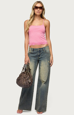 Noor Distressed Low Rise Baggy Jeans image number 5