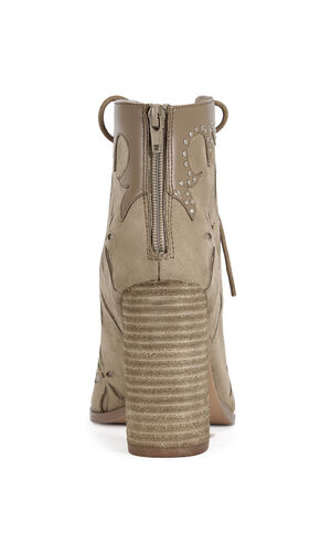 Women's Mirona Brown Western Peep Toe Booties image number 3