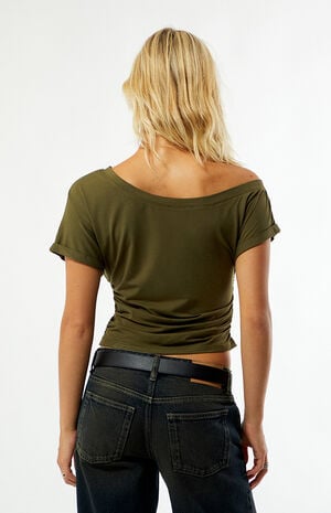 Allie Off-The-Shoulder Cinched Top image number 4