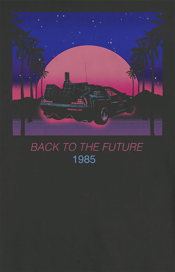 Neon Back To The Future Crew Neck Sweatshirt