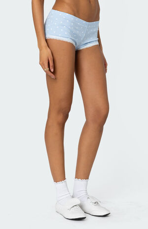 Follow Ur Heart Printed Micro Shorts image number 4