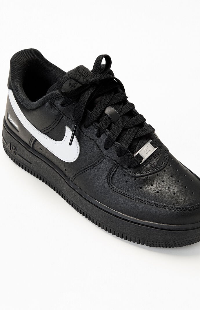Nike x Supreme Black & White Air Force Shoes