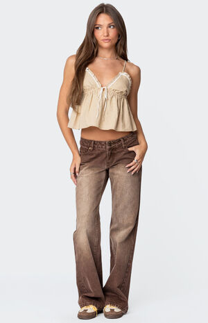 Alysse Low Rise Washed Jeans image number 5