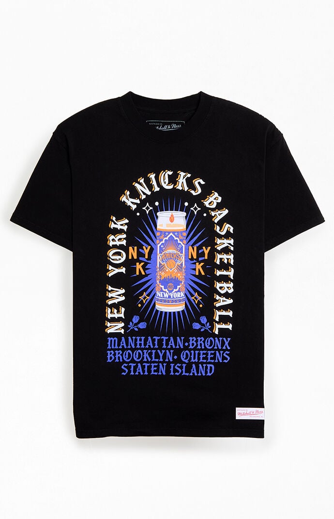 Mitchell & Ness Men's NBA New York Knicks Candle T-Shirt in Black - Size XL