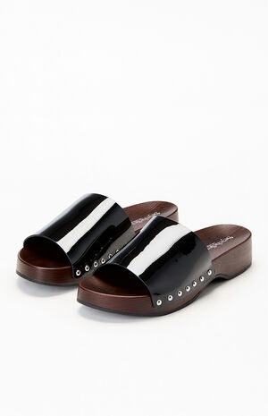 Women's Fantasy Patent Leather Slide Sandals image number 2