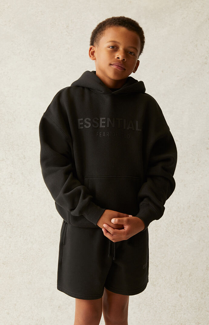 Kids Fear of God Black Hoodie PacSun