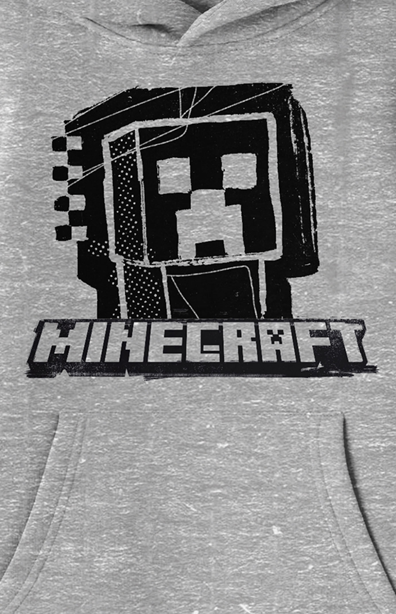 Kids Minecraft Monochrome Hoodie