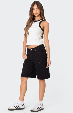 Wes Contrast Ribbed Tank Top image number 4