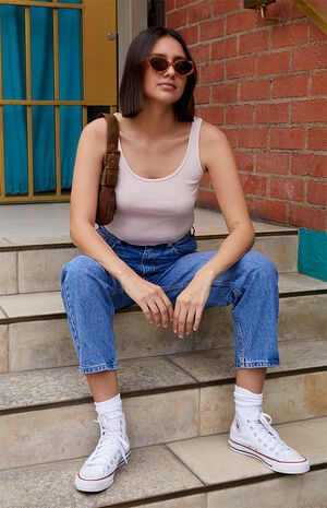 Pink Sheena Cropped Tank Top image number 2