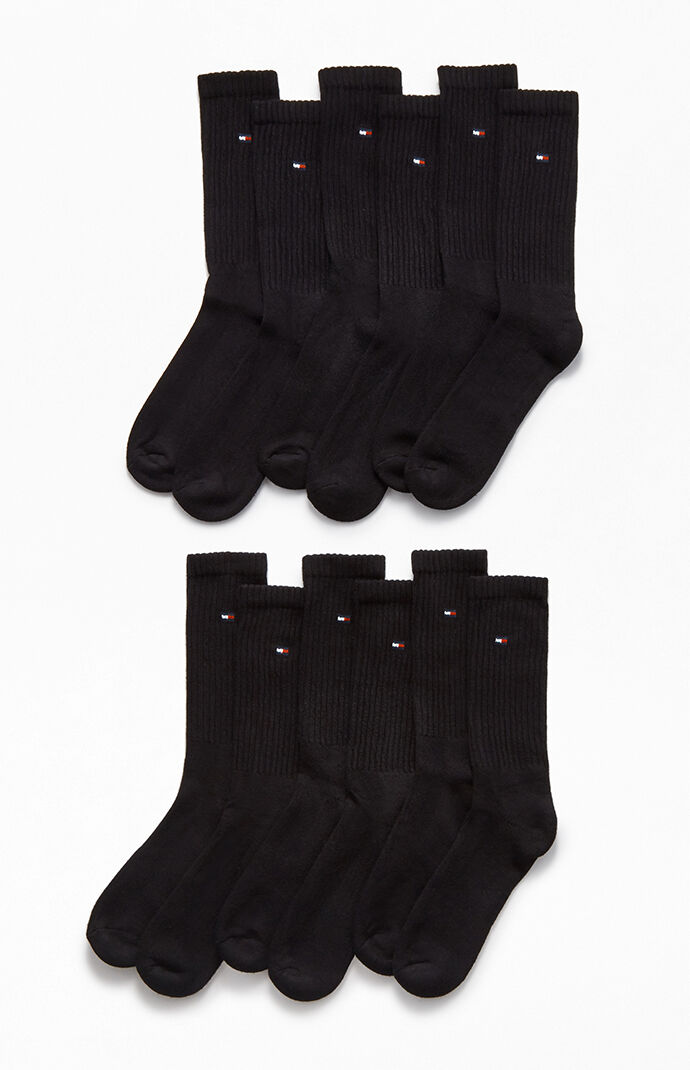 tommy hilfiger white crew socks