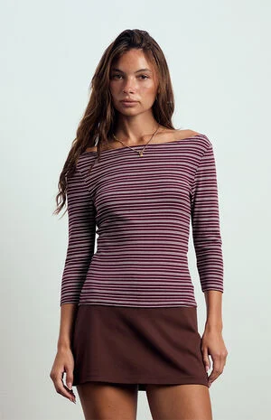 Kenzie 3/4 Sleeve Off-The-Shoulder Top image number 1
