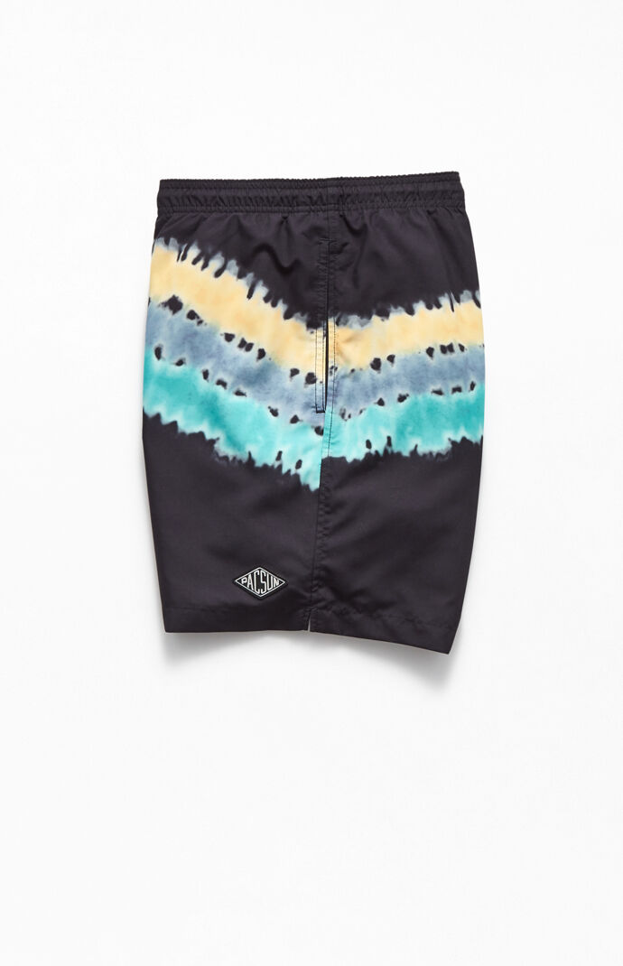 Tie-Dyed Wave 17" Swim Trunks
