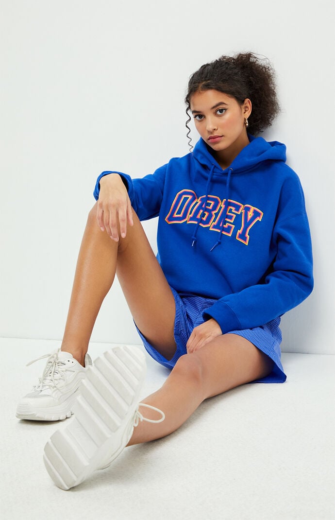 obey cropped hoodie