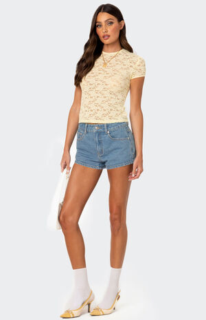 Kaori Sheer Lace T-Shirt image number 2