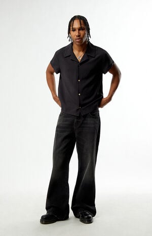 Bennett Baggy Flare Jeans Faded Black image number 2