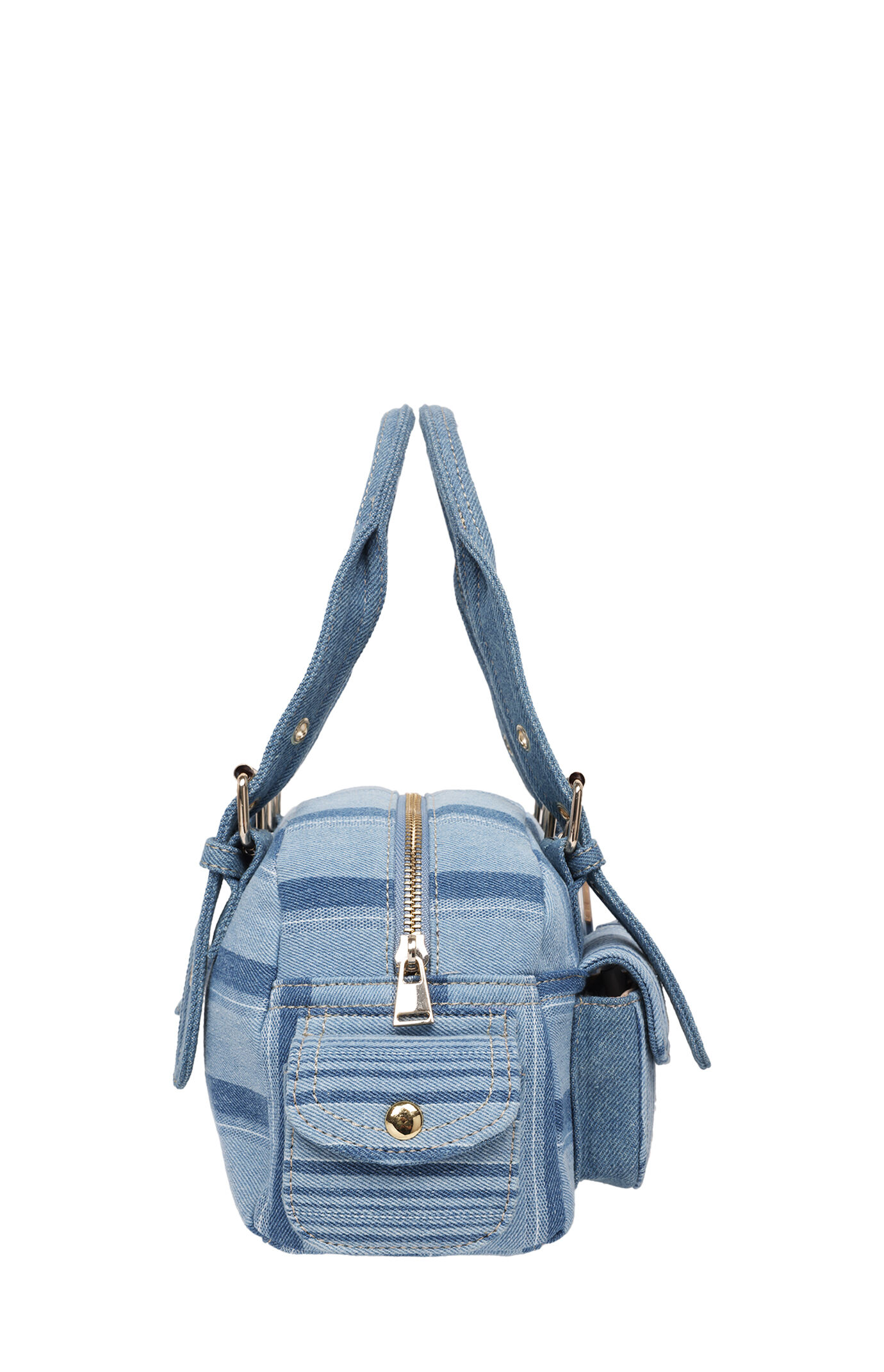 True Religion Soft Satchel Denim Mini Handbag