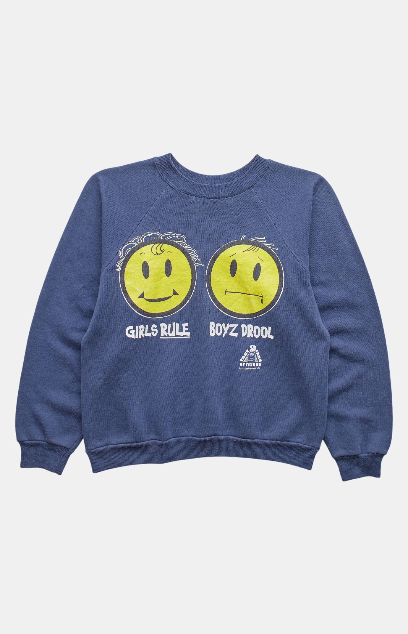PS VINTAGE '90s Girls Rule Boyz Drool Crew Neck Sweatshirt