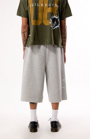 Heather Grey RFC Lounger Fleece Sweat Shorts image number 4