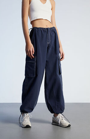 Low Rise Cargo Baggy Pull-On Pants image number 2