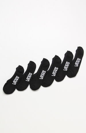 Three Pack Classic Black Super No-Show Socks image number 1