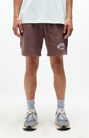 Brown Pacific Sunwear Collegiate Sweat Shorts image number 2