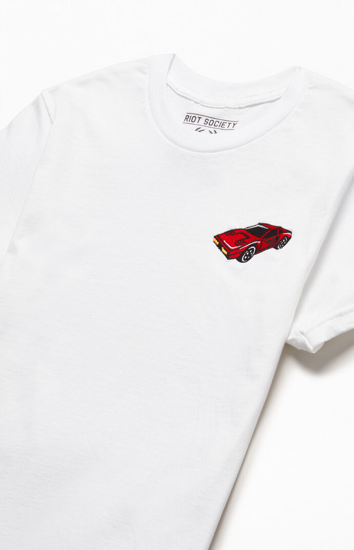 Car Embroidery T-Shirt