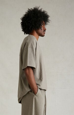 Heather Grey V-Neck T-Shirt image number 3