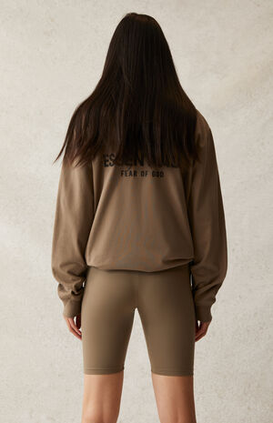 Taupe Biker Shorts image number 5