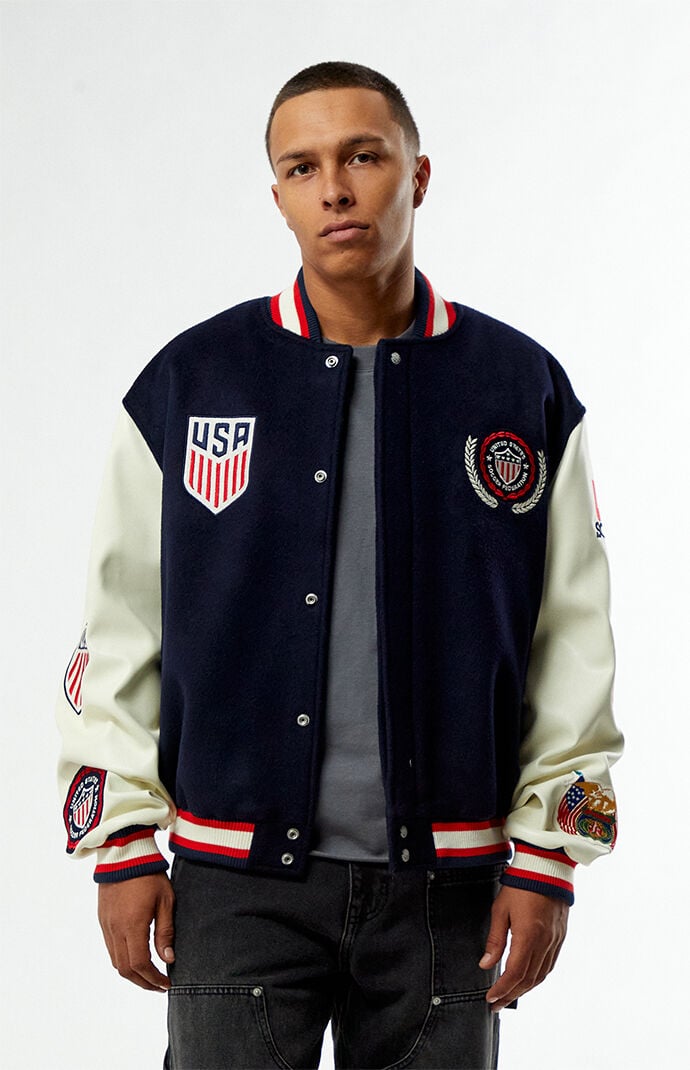 US Soccer x Jeff Hamilton Varsity Jacket US Soccer x Jeff Hamilton Varsity Jacket