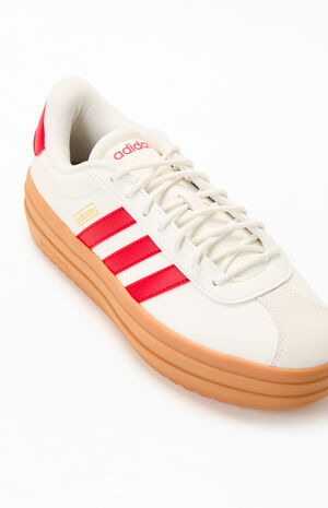 Women's White & Red VL Court Bold Sneakers image number 6