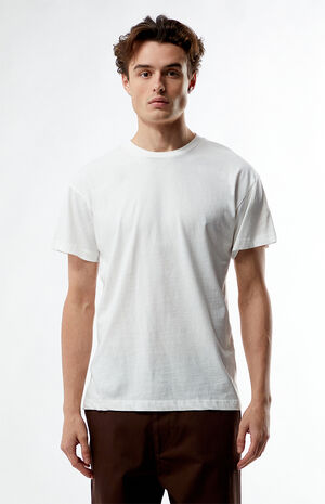 White Solid Soft Oversized T-Shirt image number 1