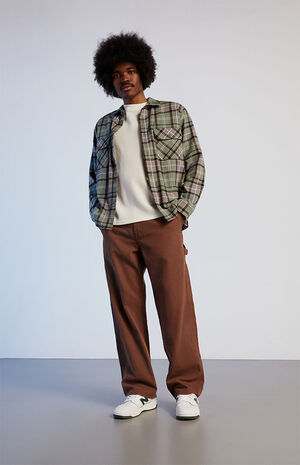 Brown Baggy Carpenter Jeans image number 1