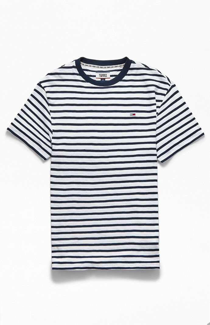 tommy jeans striped t shirt