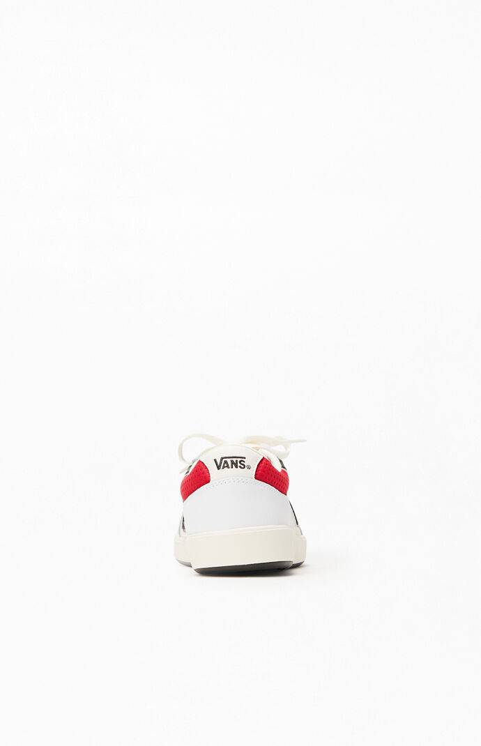 Vans Red White Leather Lowland CC Shoes PacSun