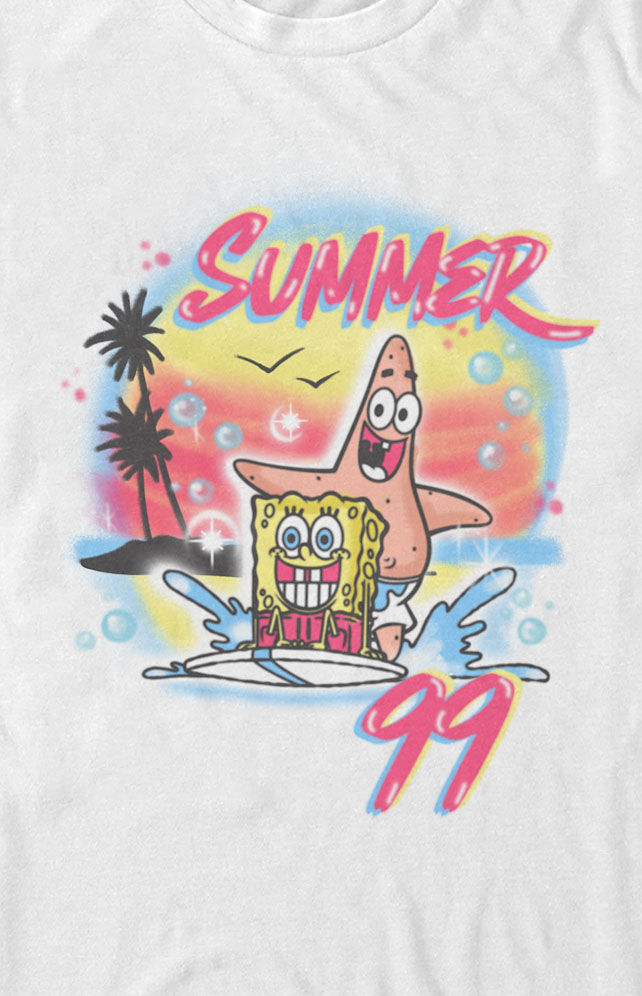 FIFTH SUN Airbrushed Spongebob T-Shirt 