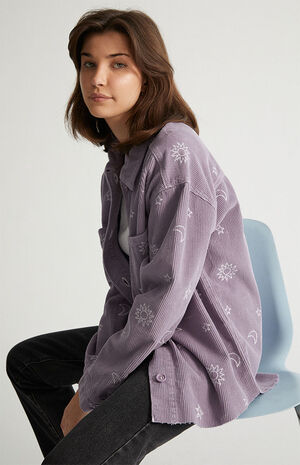 Sun & Stars Corduroy Shacket image number 3