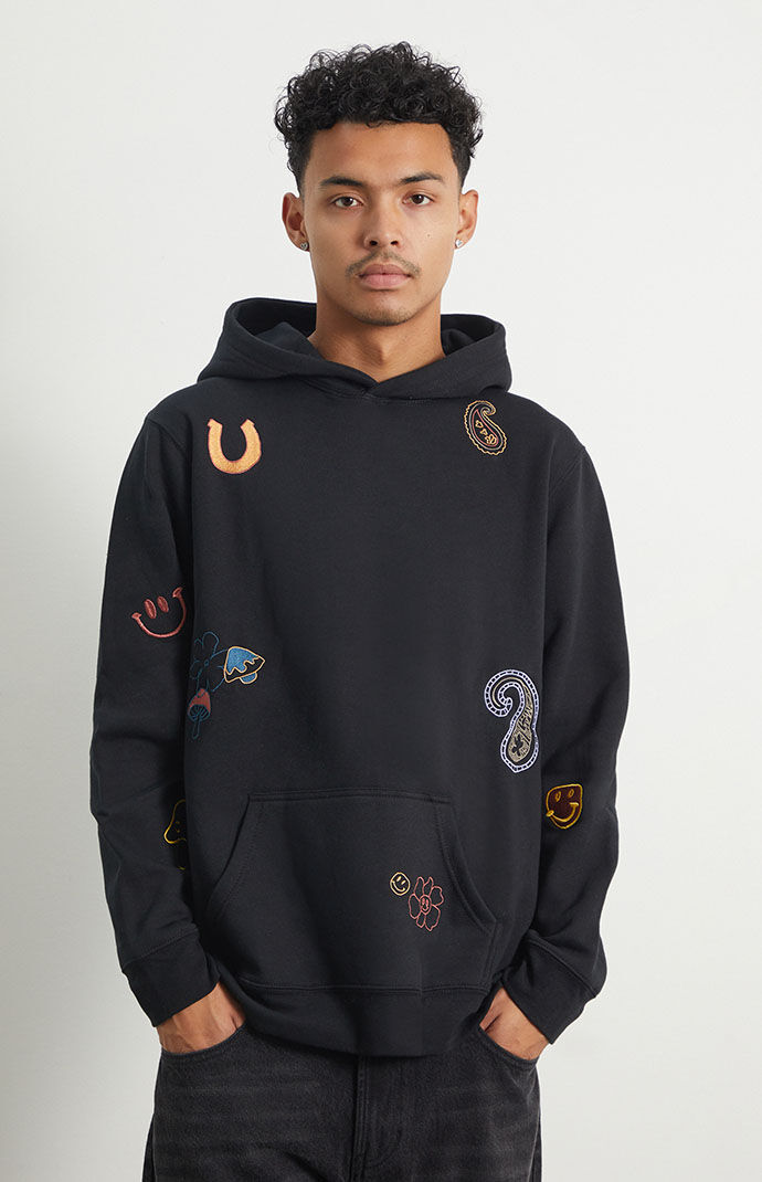Red adidas hoodie pacsun top
