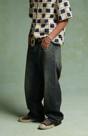 by Pacsun Dylan Baggy Jeans Dark Blue image number 3