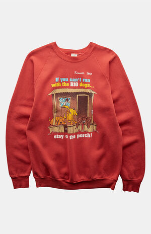 90s If You Can't Run With the Big Dogs Crew Neck Sweatshirt image number 1