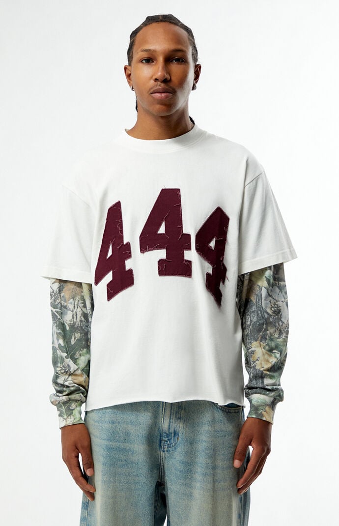 Pacsun 444 Camo Cropped 2fer Long Sleeve T-Shirt | PacSun