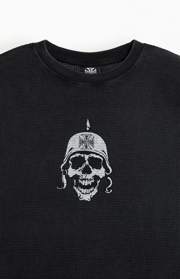 West Coast Choppers Skull Waffle Knit Long Sleeve Shirt | Pacsun