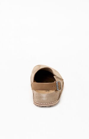 Lutry Premium Suede Clog Taupe image number 3