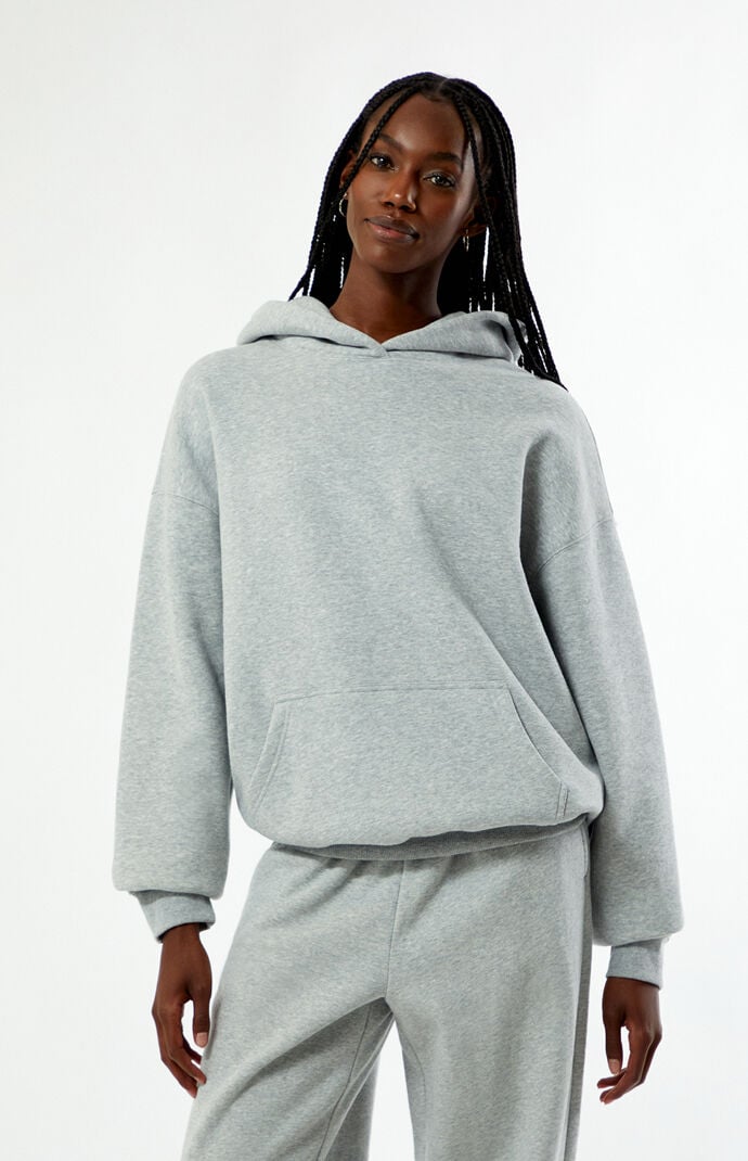 Pacsun Heather Grey Core Vintage Wash Pullover Hoodie
