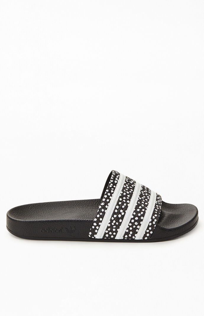 Women's Black Adilette Slide Sandals